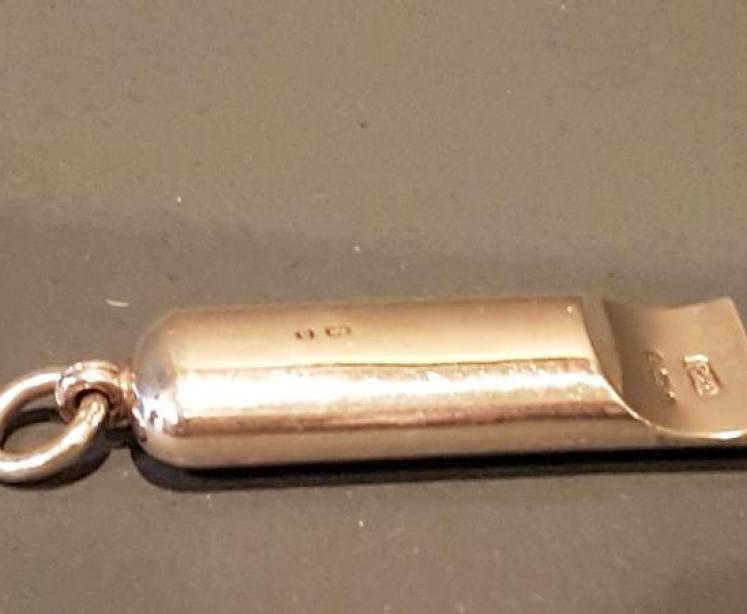 Immaculate Antique Silver Whistle - Image 7