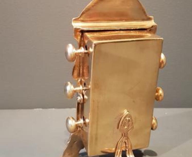 Edwardian Brass Desk Calendar - Image 3