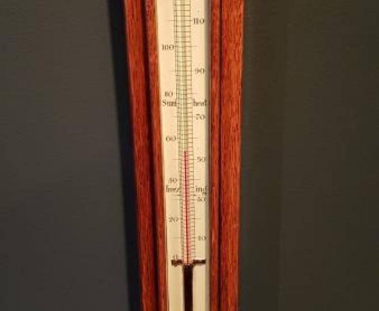 Superb Victorian Admiral Fitzroy's Marine Stick Barometer - Image 4