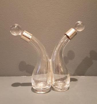 Edwardian Silver Mounted Double Whisky Tot