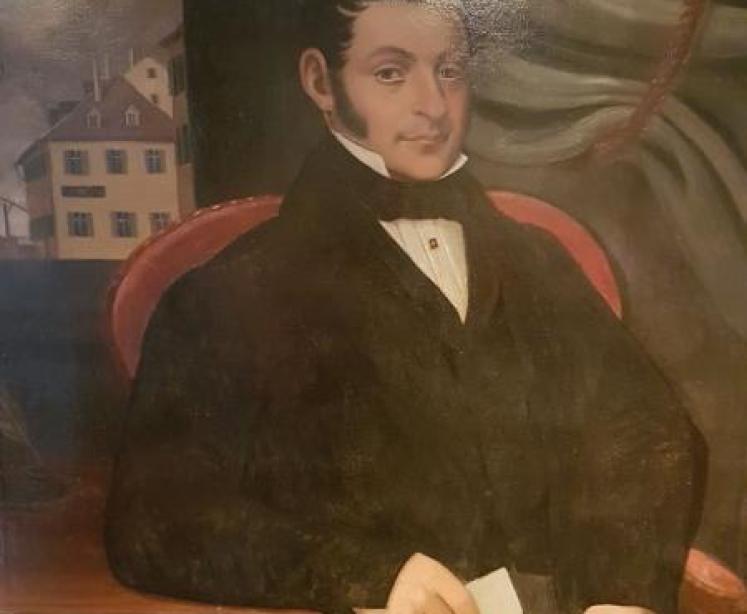 Impressive Mid 19th Century Colonial Oil Portrait  - Image 2