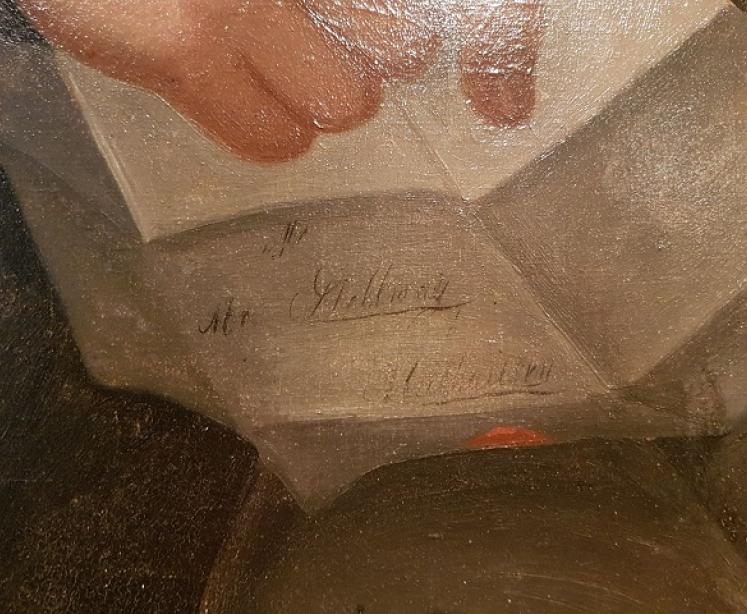 Impressive Mid 19th Century Colonial Oil Portrait  - Image 3