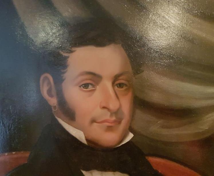 Impressive Mid 19th Century Colonial Oil Portrait  - Image 4