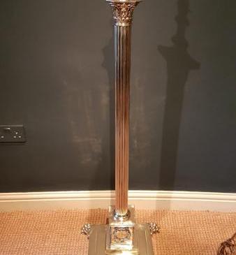 Superb Victorian Cast Brass Standard Lamp