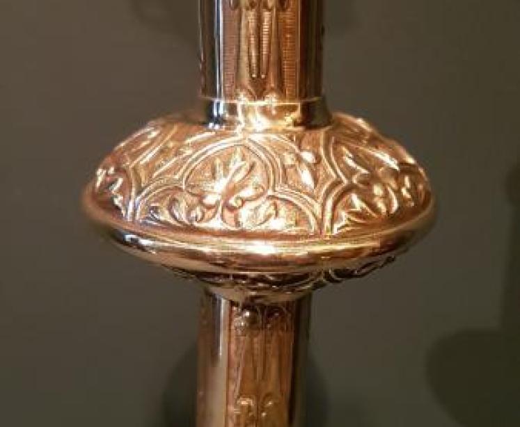 Large Pair of Victorian Brass Candlesticks - Image 4