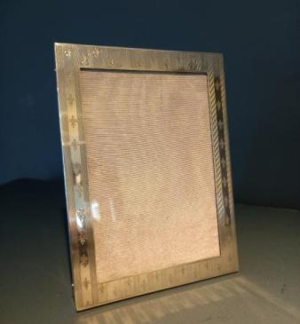 Edwardian Silver Engraved Photo Frame