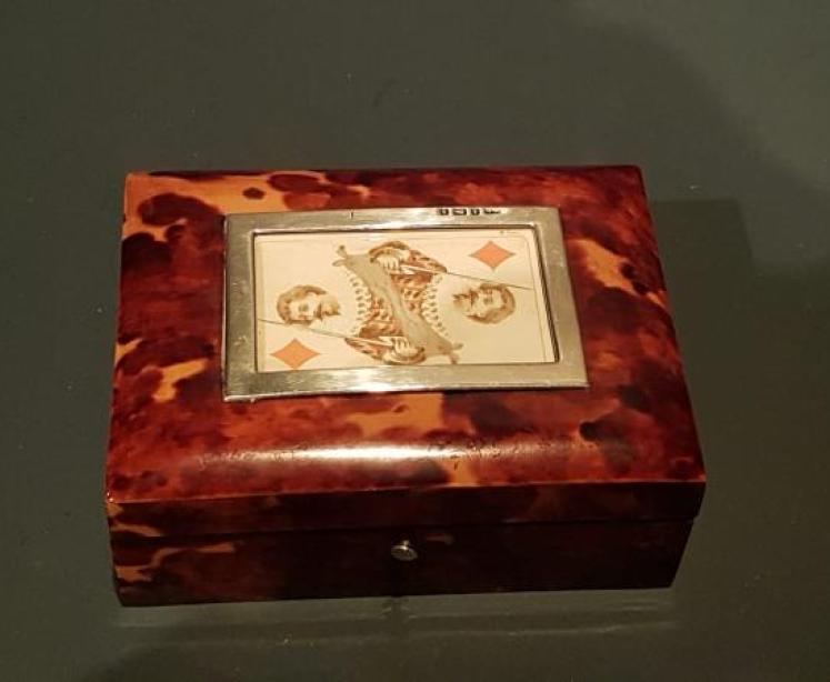 Superb Tortoise Shell and Silver Card Case - Image 4