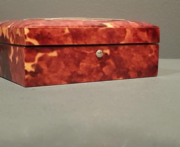 Superb Tortoise Shell and Silver Card Case - Image 7