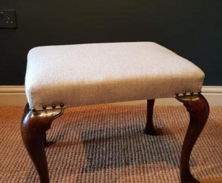 George III Walnut Stool - Image 1