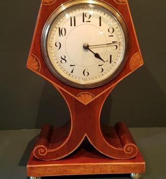 Superb and Unusual Inlaid Mantel Clock