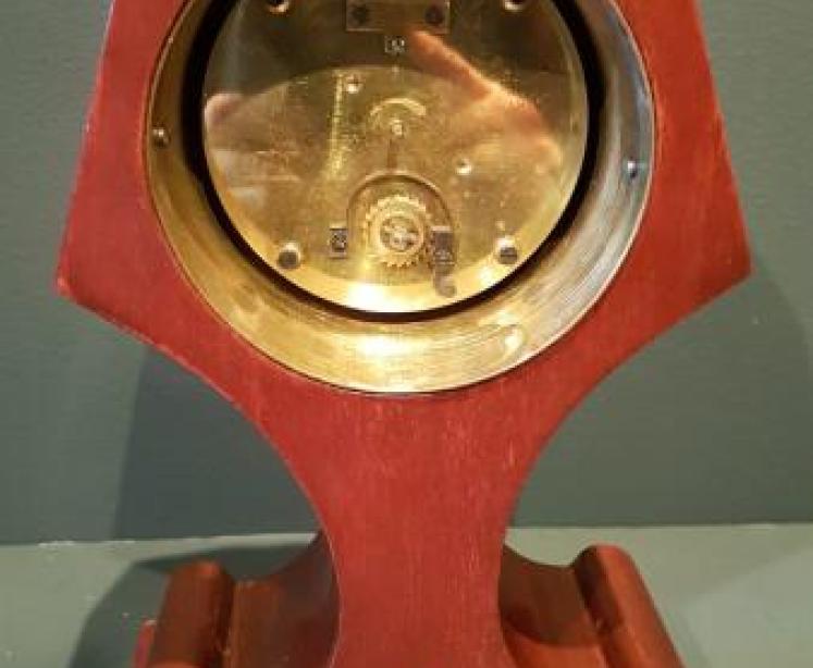 Superb and Unusual Inlaid Mantel Clock - Image 5