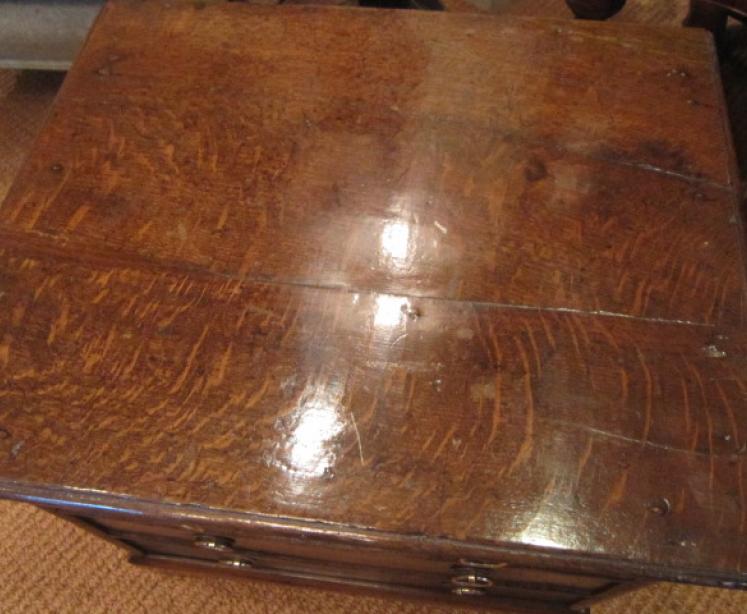 Superb George II Perid Oak 'Box' Cofffer - Image 5