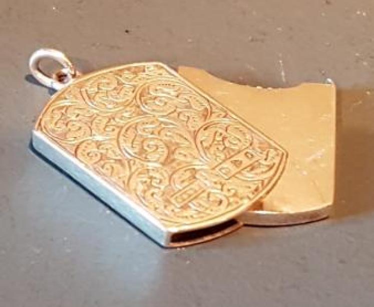 Victorian Engraved Chester Silver Stamp Fob - Image 1