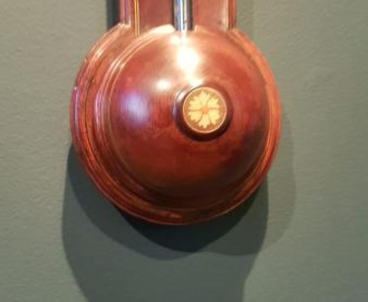 Antique Sheraton Inlaid Derby Stick Barometer - Image 5