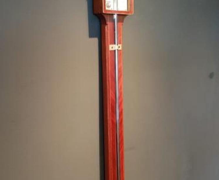 Antique Sheraton Inlaid Derby Stick Barometer - Image 7