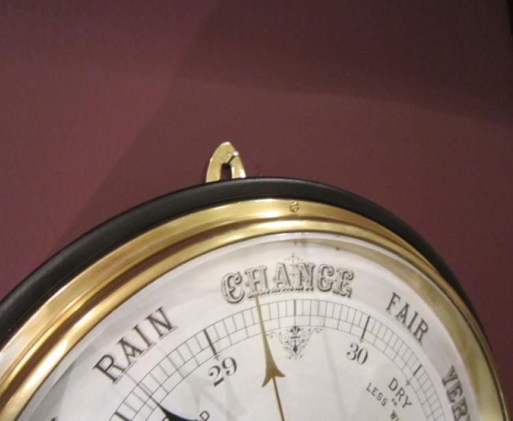 Large Victorian Enamelled Marine Barometer - Image 4