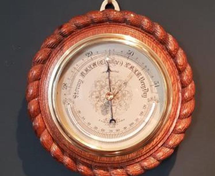 Superb Victorian Aneroid Barometer by Hicks, London - Image 1