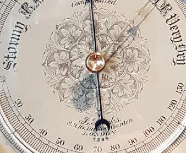 Superb Victorian Aneroid Barometer by Hicks, London - Image 2