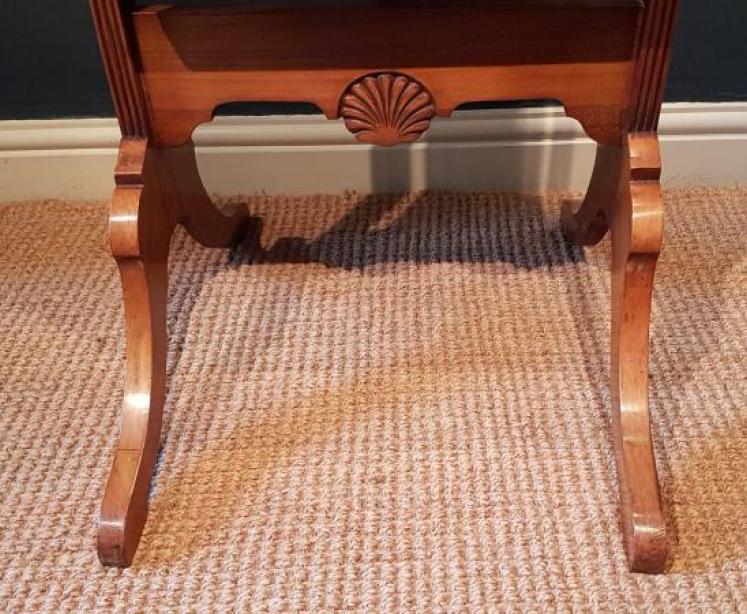 Edwardian Walnut Cheval Mirror - Image 6