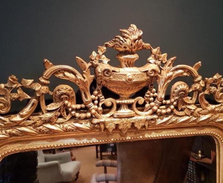 Superb Mid Victorian Timber Gilt Mirror - Image 3