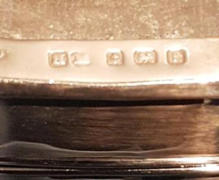 Edwardian Silver Iris Design Ring Box - Image 3