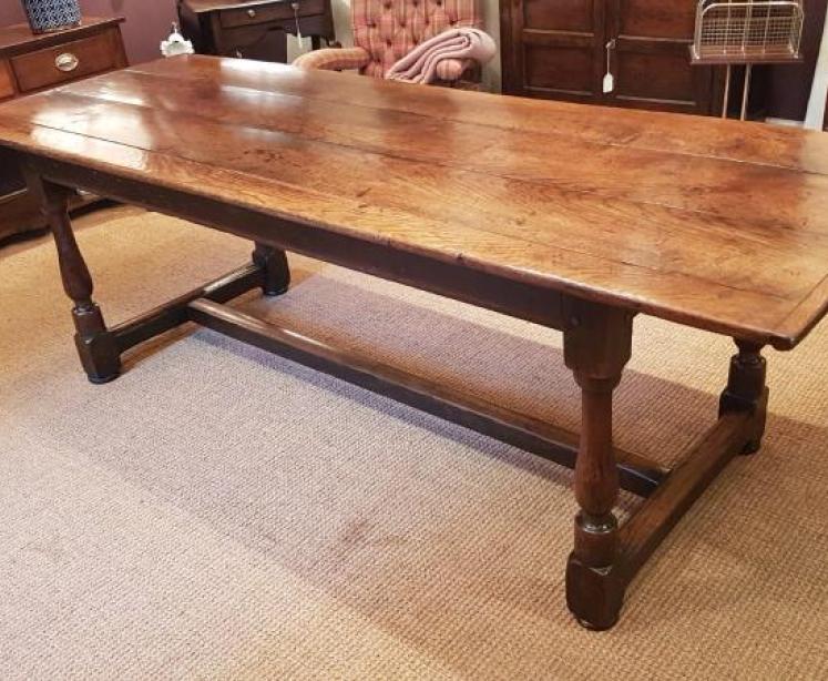 Superb George II Oak Refectory Table - Image 1