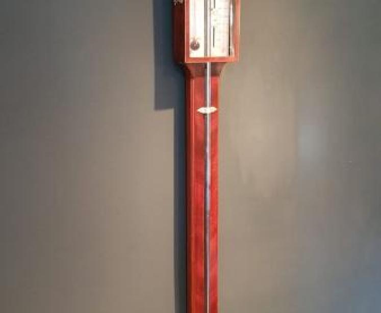 Quality George III Mahogany Stick Barometer - Image 5
