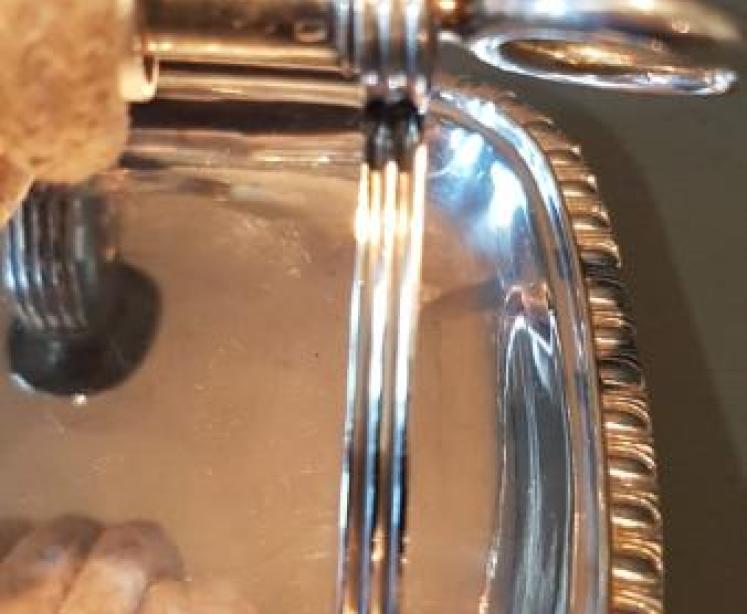 Silver Wax Jack Candlestick and Snuffer - Image 6