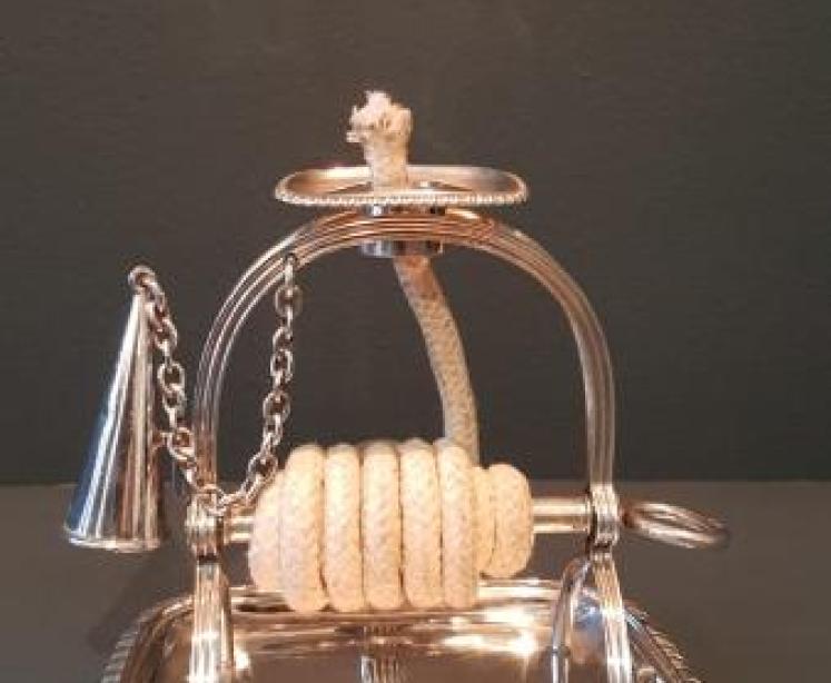 Silver Wax Jack Candlestick and Snuffer - Image 7