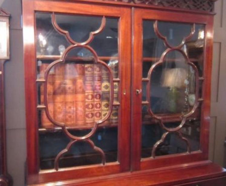 Fine George III Period Mahogany Secretaire Bookcase - Image 2
