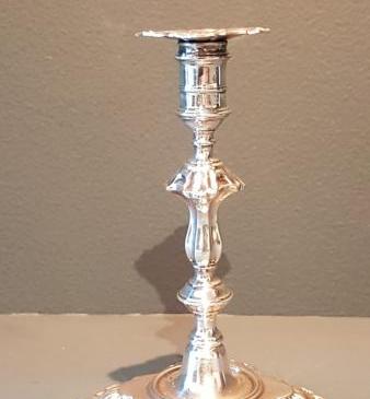 Victorian Silver Taper Stick