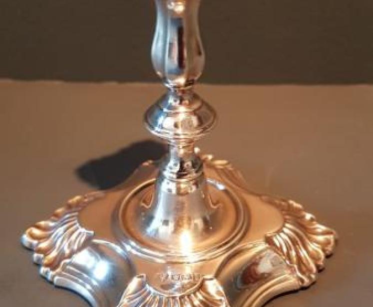 Victorian Silver Taper Stick - Image 6