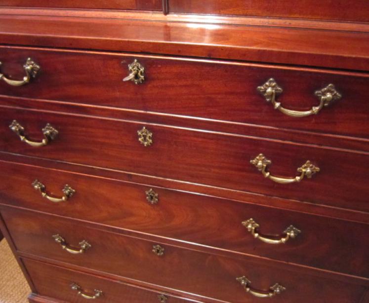 Fine George III Period Mahogany Secretaire Bookcase - Image 5