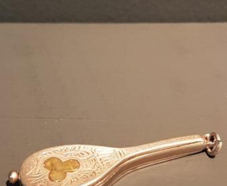 Victorian Silver Tennis Racket Cheroot Cutter - Image 3