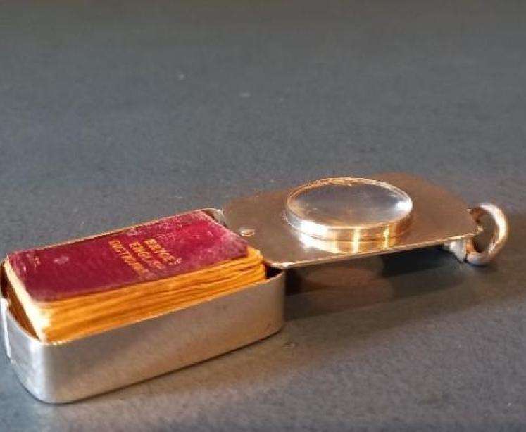 Rare Victorian Miniature Silver Cased Dictionary - Image 2