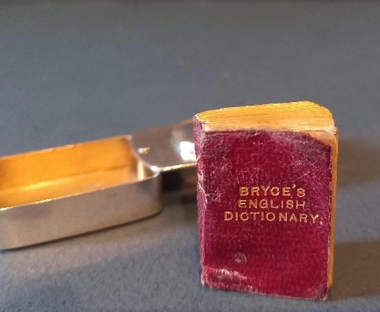 Rare Victorian Miniature Silver Cased Dictionary - Image 3