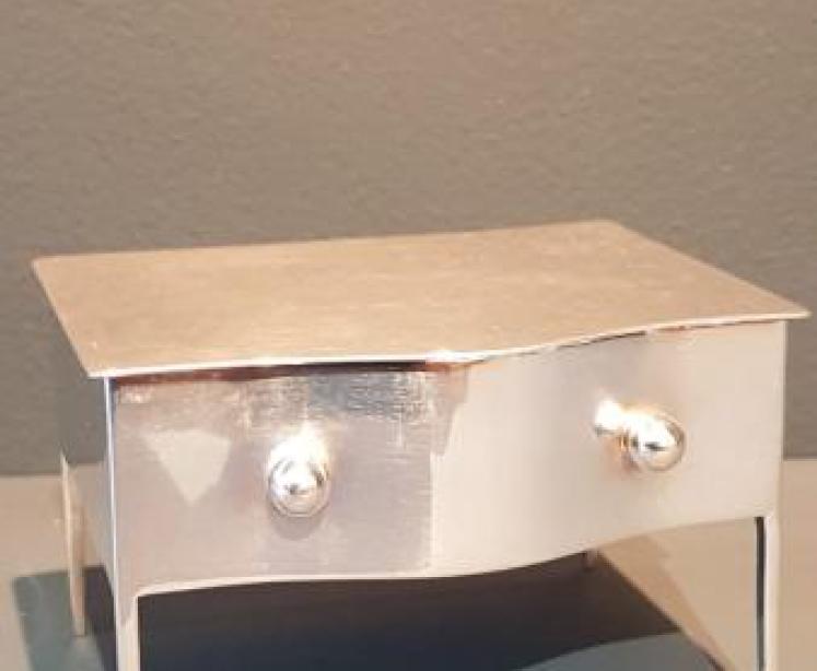 Silver Dressing Table Ring Box - Image 1