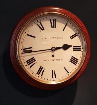 Late Victorian Mahogany Fusee Dial Clock