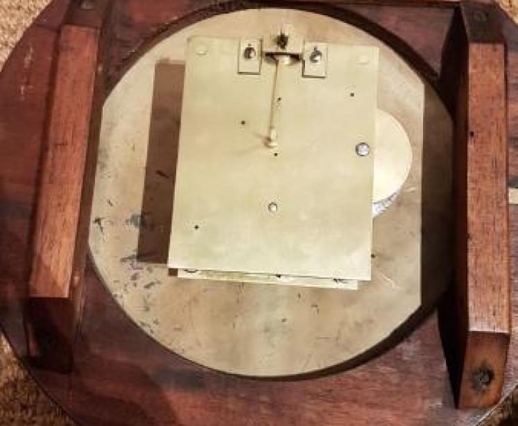 Late Victorian Mahogany Fusee Dial Clock - Image 4