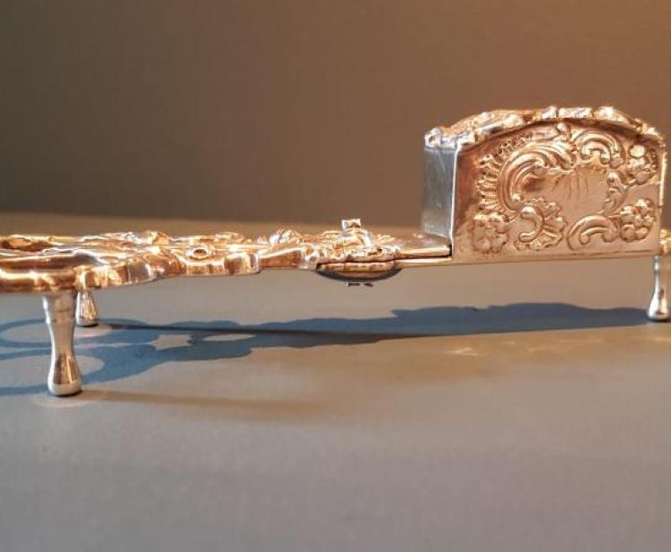 Outstanding Quality Silver Candle Snuffers and Tray - Image 5