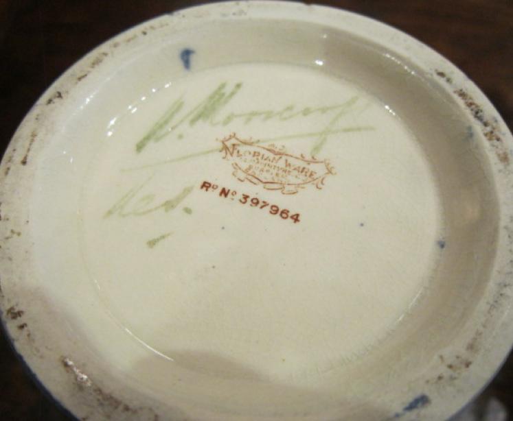 Rare McIntyre Moorcroft Hazeldene Blue Vase - Image 3