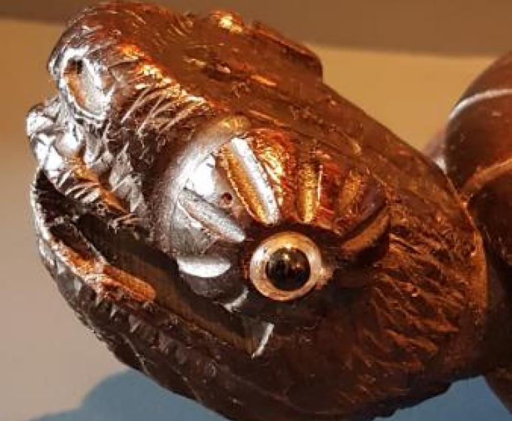 Victorian Carved Walnut Turtle Foot Stool - Image 3