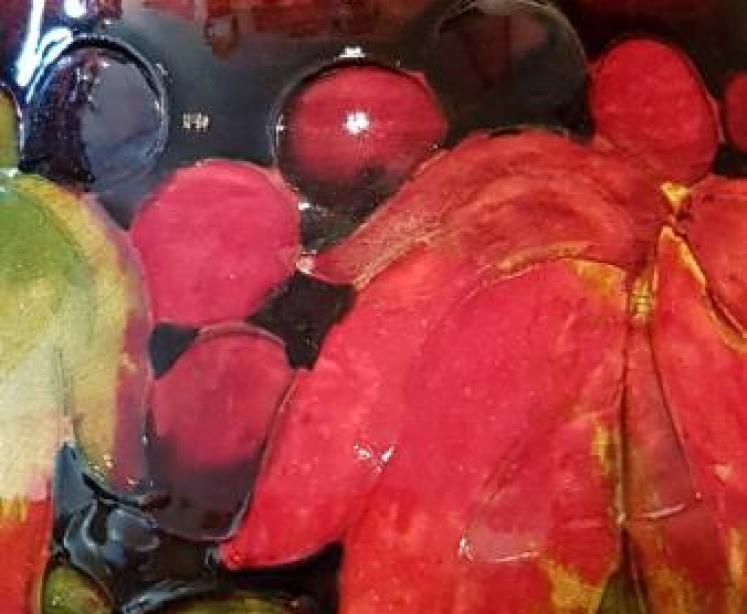 Impressive Moorcroft Leaf and Berries Flambe Vase - Image 5