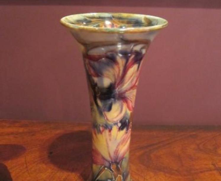 Early Moorcroft Spanish Flared Neck Vase - Image 1