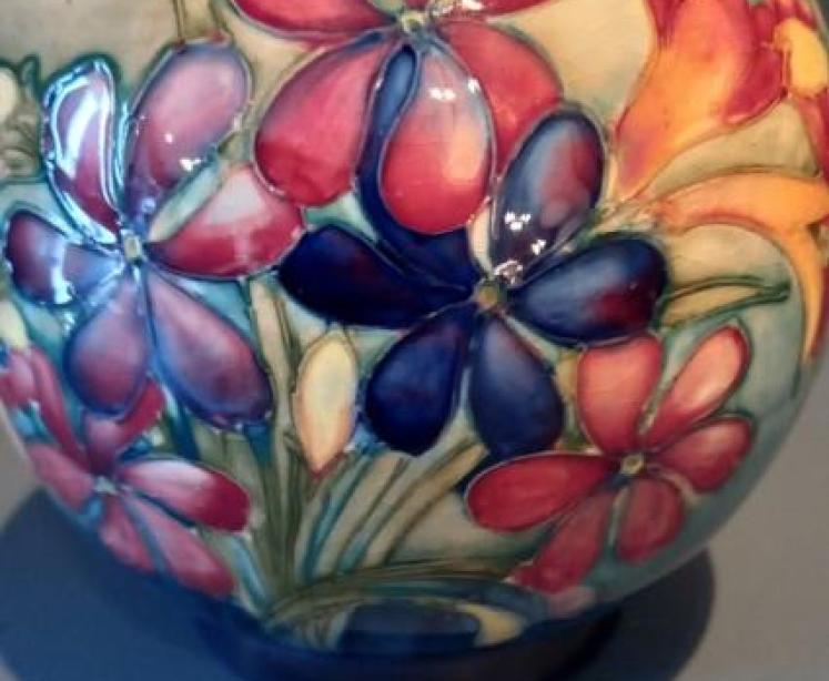 Moorcroft Spring Flowers Globular Vase - Image 3
