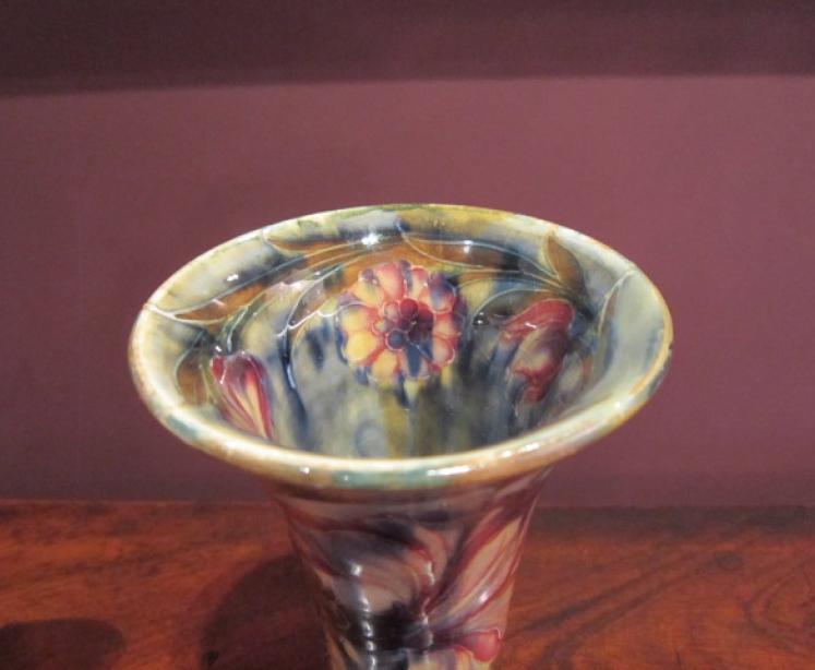 Early Moorcroft Spanish Flared Neck Vase - Image 2
