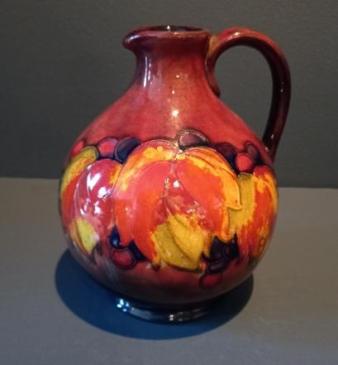 Moorcroft Leaf & Berries Flambe Glazed Flagon