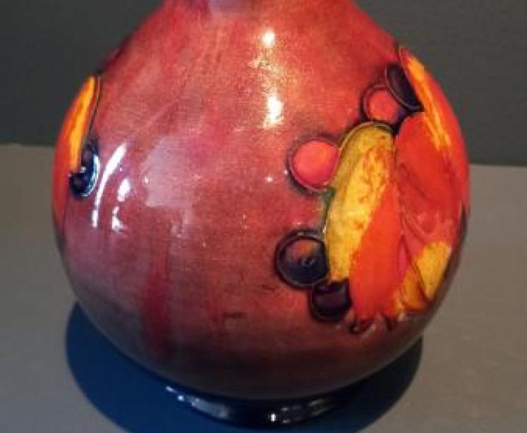 Moorcroft Leaf & Berries Flambe Glazed Flagon - Image 4