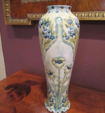 Rare Art Nouveau McIntyre Moorcroft Poppies Vase