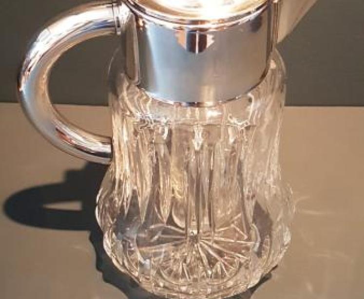 Superb Large Edwardian Crystal Lemonade Jug - Image 4